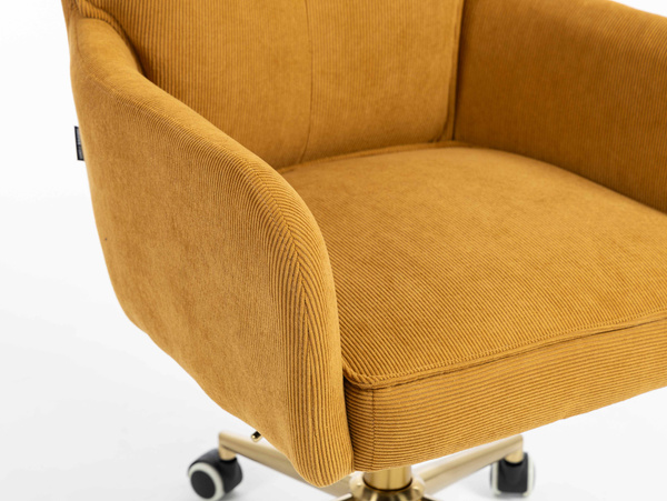 HR250K Curry Sárga Prémium Kordbársony Arany Lábbal