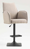 HR280KW Latte modern boucle szék fekete lábbal