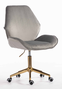 HR350K Acél modern velúr szék arany lábbal