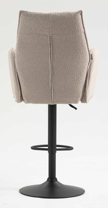 HR280W Latte modern boucle szék fekete lábbal
