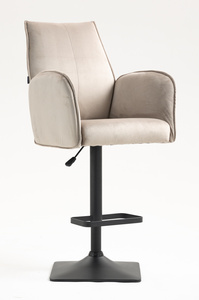 HR280KW Latte Modern Velúr Szék Fekete lábbal