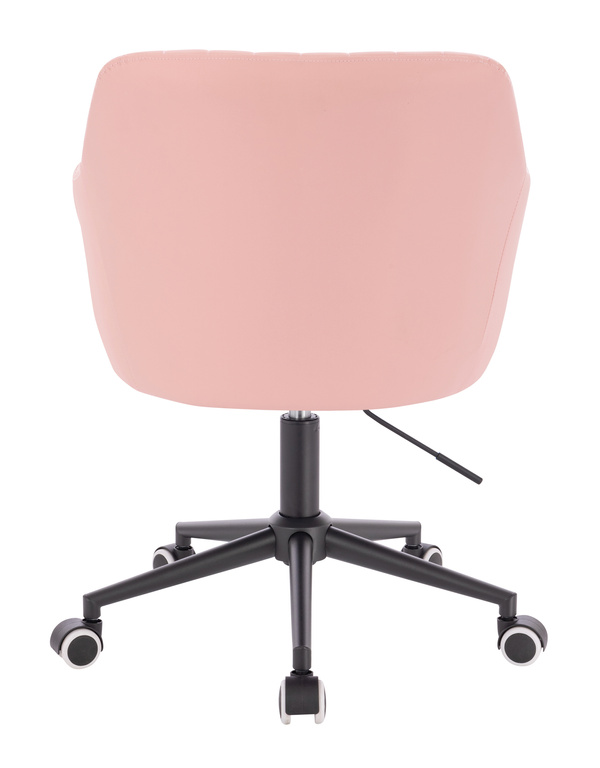 HC190K Rózsaszín Modern Műbőr Szék Fekete lábbal