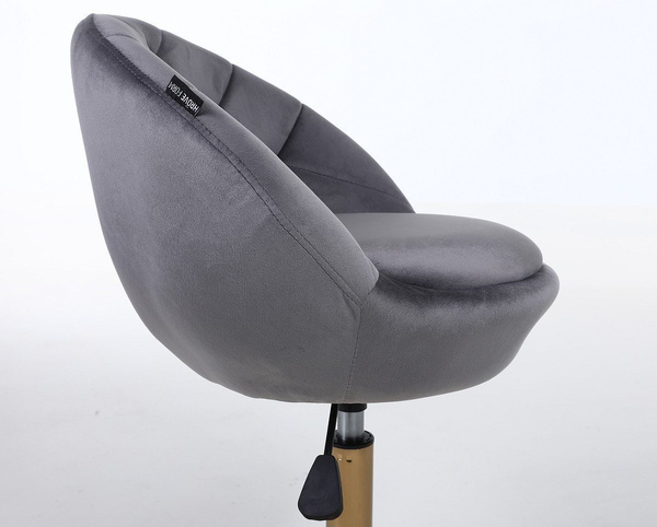 HR948N Grafit Modern Velúr Szék Arany lábbal