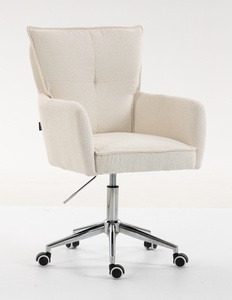 HR250K Krémszínű Bárány Szék Krómozott Lábbal