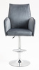 HR280W Grafit Modern Velúr Szék Krómozott lábbal