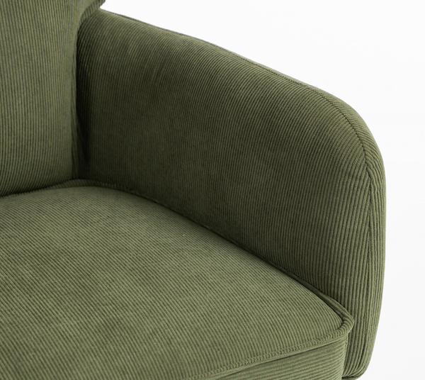 HR250N Catifea Reiată Premium Culoare Verde Salvie Arany Lábbal