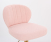 HR193CROSS Púder Rózsaszín modern boucle  szék arany lábbal