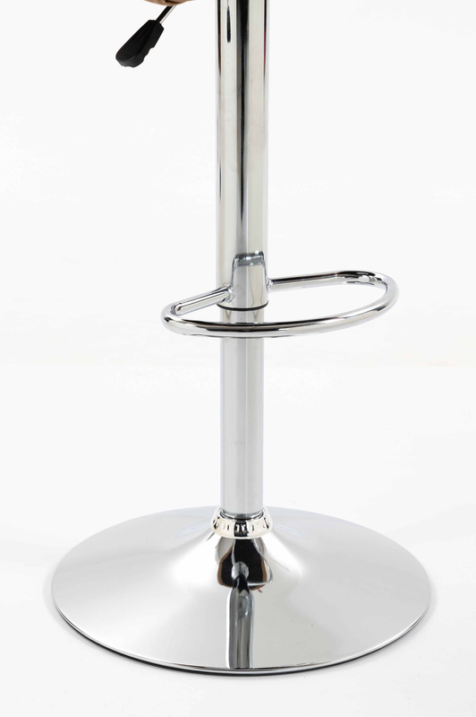 HR250W Karamell Színű Prémium Soft Műbőr Szék Krómozott Lábbal