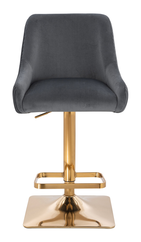 HR920KW Grafit Modern Velúr Szék Arany lábbal