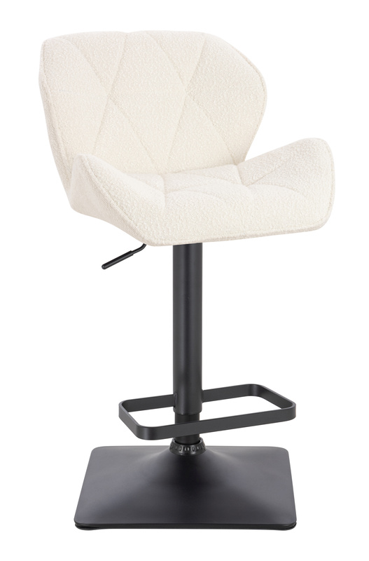 HR111KW Krémszínű modern boucle  szék fekete lábbal