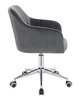 HR190K Grafit Modern Velúr Szék Krómozott lábbal