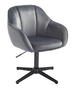 HR2055CROSS Grafit Modern Velúr Szék Fekete lábbal