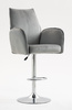 HR280W Acél Modern Velúr Szék Krómozott lábbal
