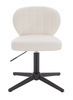 HR193CROSS Krémszínű modern boucle  szék fekete lábbal
