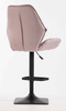 HR350KW Halványlila modern velúr szék fekete lábbal
