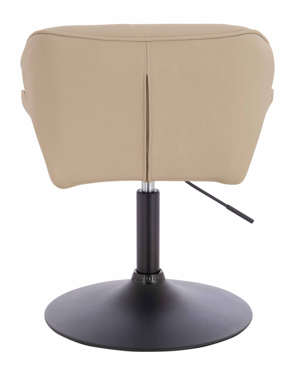 HR111N Krémszínű Műbőr Premium Soft szék fekete lábbal