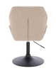 HR212N Latte modern boucle szék fekete lábbal