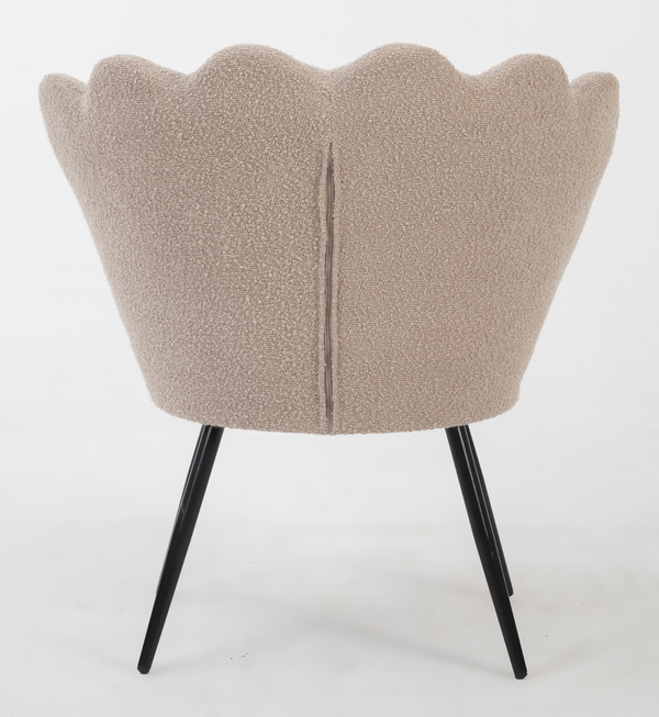 FREY Latte modern boucle szék fekete lábbal