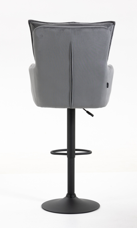 HR250W Grafit modern velúr szék fekete lábbal