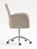 HR280K Latte Modern Velúr Szék Krómozott lábbal