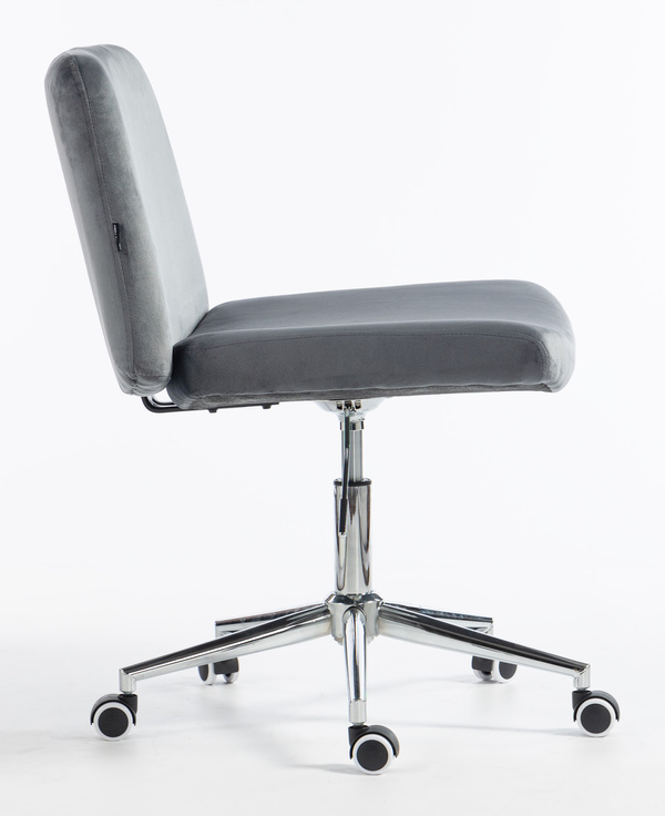 HR150K Grafit Modern Velúr Szék Krómozott lábbal