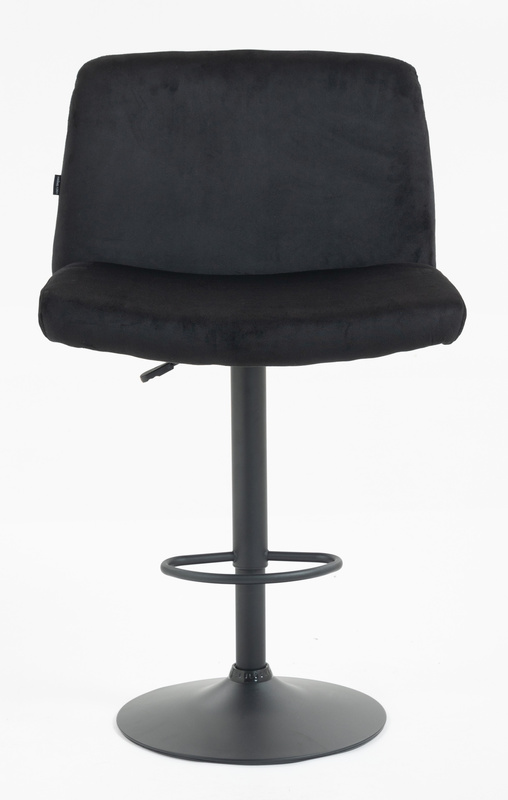 HR150W Fekete Modern Velúr Szék Fekete lábbal