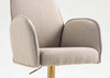 HR280KW Latte modern boucle szék arany lábbal