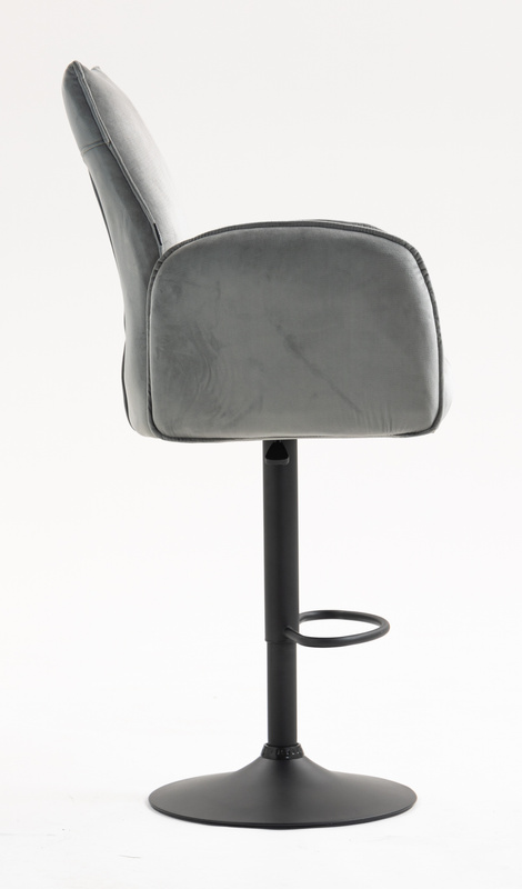 HR280W Acél Modern Velúr Szék Fekete lábbal