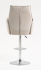 HR280W Latte Modern Velúr Szék Krómozott lábbal