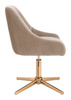 HR920CROSS Latte Modern Velúr Szék Arany lábbal