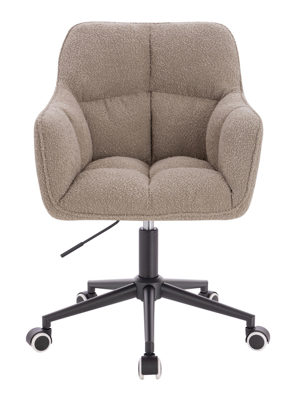 HR550K Latte modern boucle  szék fekete lábbal
