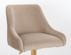 HR920W Latte Modern Velúr Szék Arany lábbal