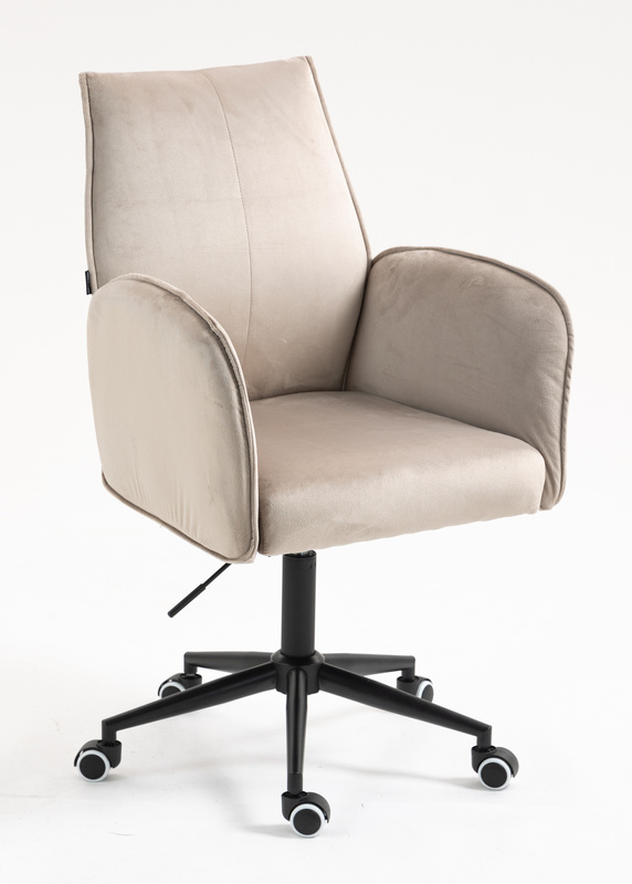 HR280K Latte Modern Velúr Szék Fekete lábbal