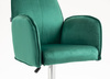 HR280W Sötétzöld Modern Velúr Szék Krómozott lábbal