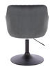 HR190N Grafit Modern Velúr Szék Fekete lábbal