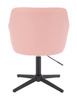 HC190CROSS Rózsaszín Modern Műbőr Szék Fekete lábbal