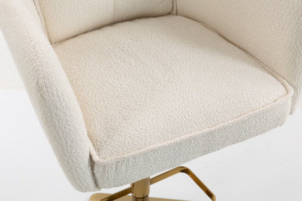HR250KW Krémszínű Bárány Szék Arany Lábbal
