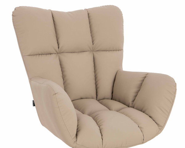 HR650K Krémszínű Műbőr Premium Soft szék krómozott lábbal