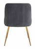 HR920 Szék arany lábakkal Grafit velúr