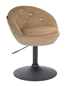 HR948N Latte Modern Velúr Szék Fekete lábbal