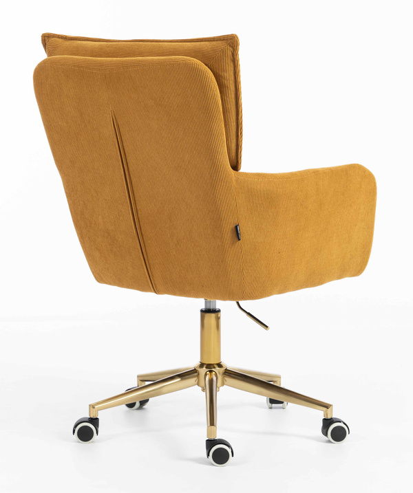 HR250K Curry Sárga Prémium Kordbársony Arany Lábbal