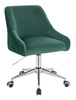 HR920K Sötétzöld Modern Velúr Szék Krómozott lábbal