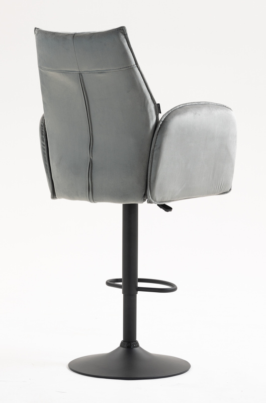 HR280W Acél Modern Velúr Szék Fekete lábbal
