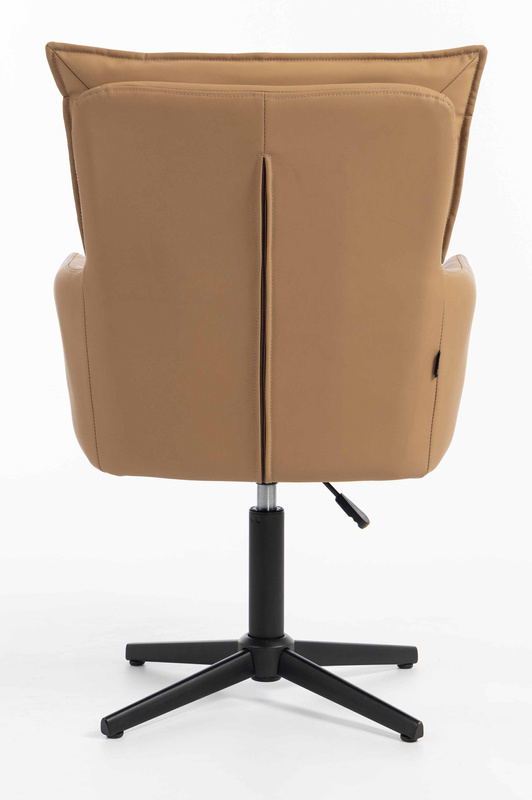 HR250CROSS Karamell Színű Prémium Soft Műbőr Szék Fekete Lábbal