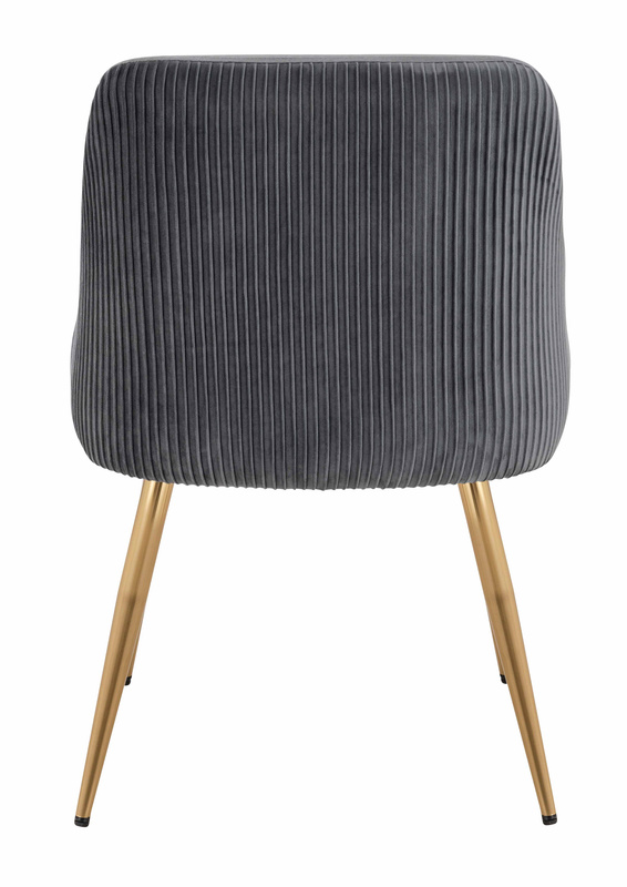 HR920 Szék arany lábakkal Grafit velúr