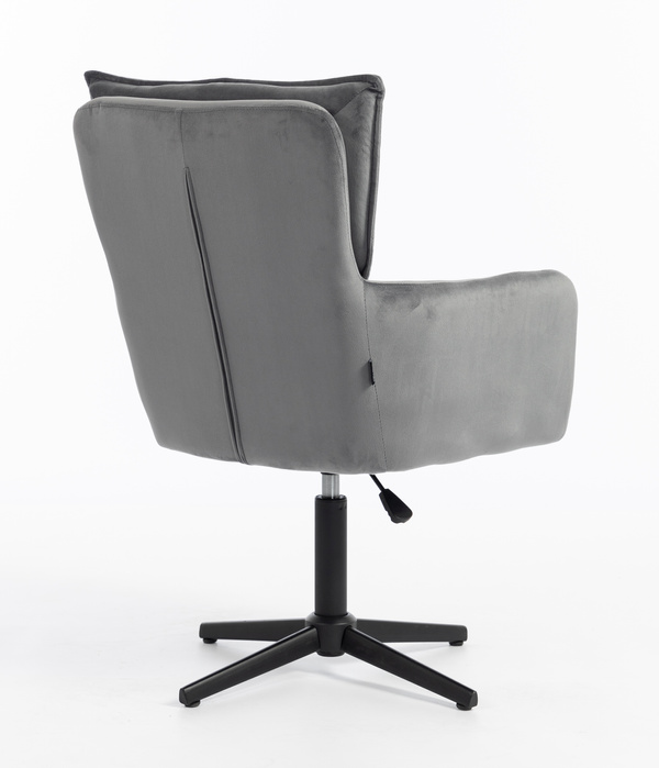 HR250CROSS Grafit modern velúr szék fekete lábbal