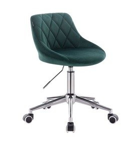 HR1054K Sötétzöld modern velúr szék