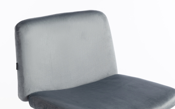 HR150N Grafit Modern Velúr Szék Krómozott lábbal