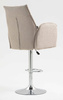 HR280W Latte modern boucle szék krómozott lábbal
