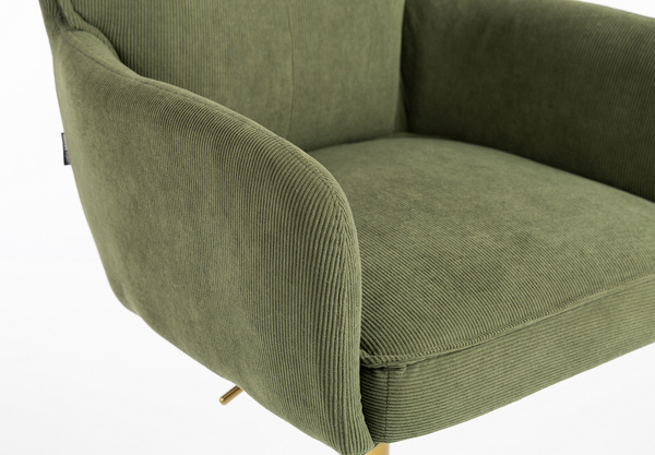 HR250KW Catifea Reiată Premium Culoare Verde Salvie Arany Lábbal